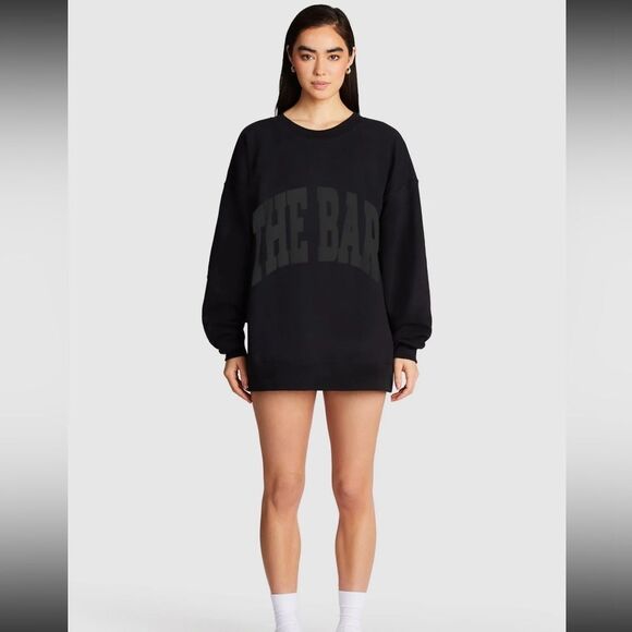 The bar varsity sweatshirt in black size xl NWT - Picture 1 of 2